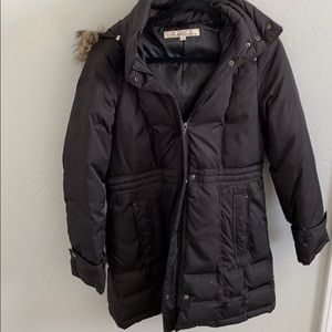 Kenneth Cole New York 
Faux Fur Trim Puffer Jacket